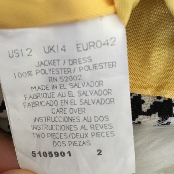 Vintage Liz Claiborne Houndstooth Front Close Jacket Size 12P - Picture 9 of 9